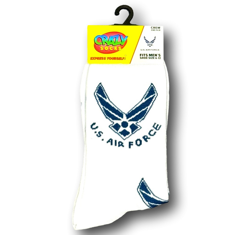 3/$20 U.S. Air Force Military Funny Novelty Crew Socks - NWT
